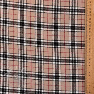 Katoenen stof LIGHT FLANNEL Check design F