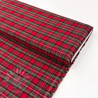 Katoenen stof LIGHT FLANNEL Check design G