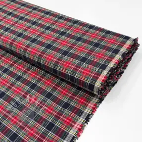 Katoenen stof LIGHT FLANNEL Check design C