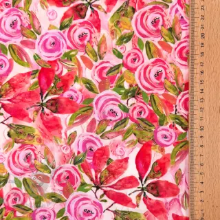 Viscose RAYON POPLIN Printed Rosie design A