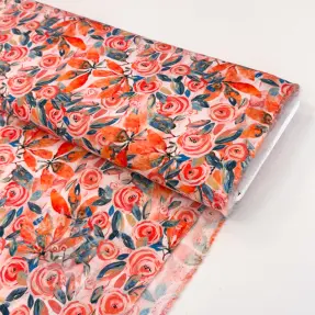 Viscose RAYON POPLIN Printed Rosie design B