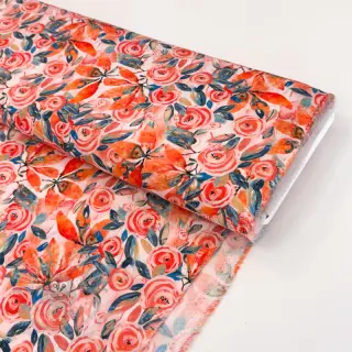 Viscose RAYON POPLIN Printed Rosie design B