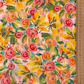 Viscose RAYON POPLIN Printed Rosie design C