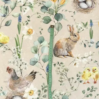 Decoratiestof Happy spring scene digital print