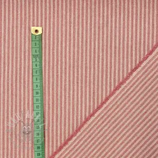 Decoratiestof DOBBY Colored stripe blush