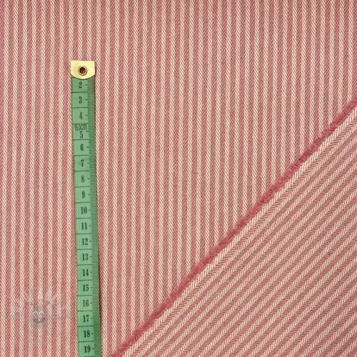 Decoratiestof DOBBY Colored stripe blush