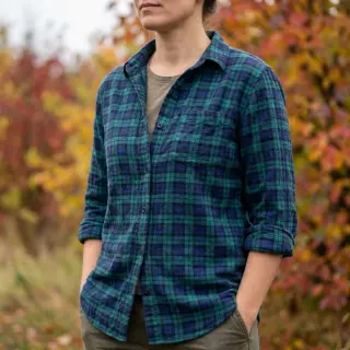 Bavlnená látka LIGHT FLANNEL Check design A