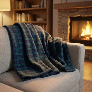 Bavlnená látka LIGHT FLANNEL Check design A