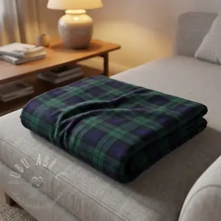 Katoenen stof LIGHT FLANNEL Check design B