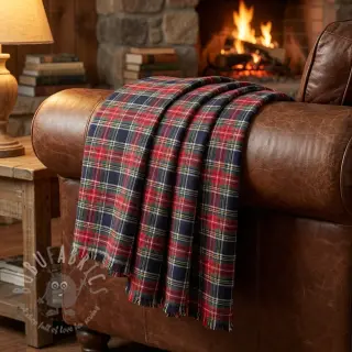 Katoenen stof LIGHT FLANNEL Check design C