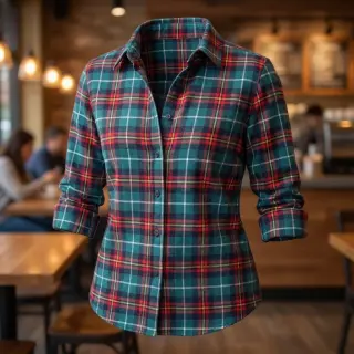 Bavlnená látka LIGHT FLANNEL Check design E
