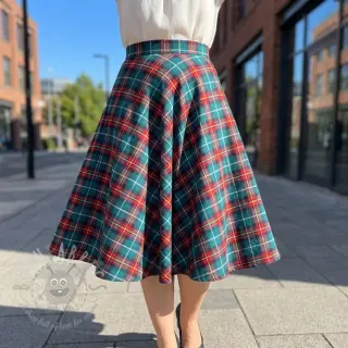 Katoenen stof LIGHT FLANNEL Check design E