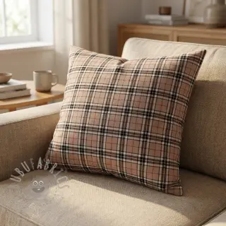 Katoenen stof LIGHT FLANNEL Check design F