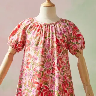 Viskóza RAYON POPLIN Printed Rosie design A