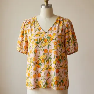 Viskóza RAYON POPLIN Fruity design F