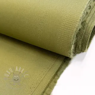 Katoenen stof TWILL soft brushed lime