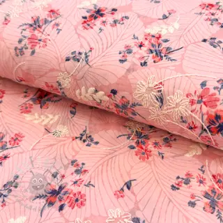 Katoenen stof met bijmenging van Burny lovely pink
