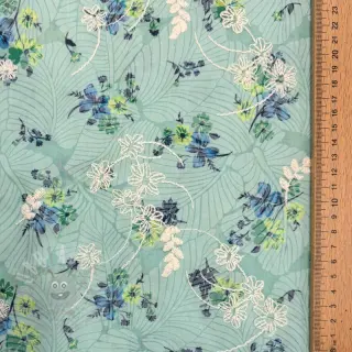 Katoenen stof met bijmenging van Burny lovely green