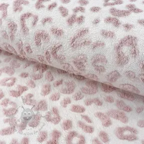 Mantelstof TEDDY Panthera old pink