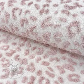 Mantelstof TEDDY Panthera old pink