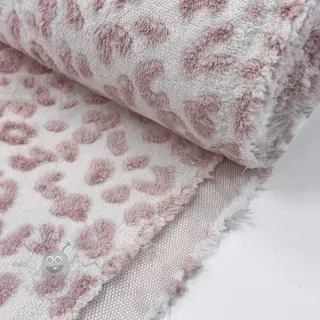 Mantelstof TEDDY Panthera old pink