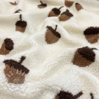 Mantelstof TEDDY JACQUARD Acorns