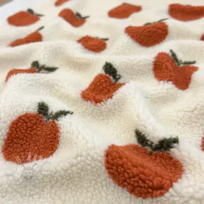 Mantelstof TEDDY JACQUARD Apples