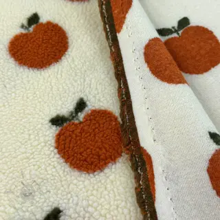 Mantelstof TEDDY JACQUARD Apples