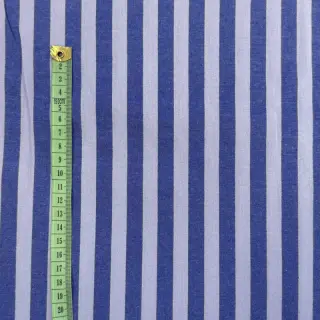 Bavlnená látka YARN DYED BIG Stripes blue