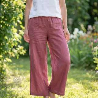Linnen SORONA aubergine