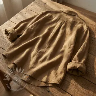 Linnen SORONA khaki brown