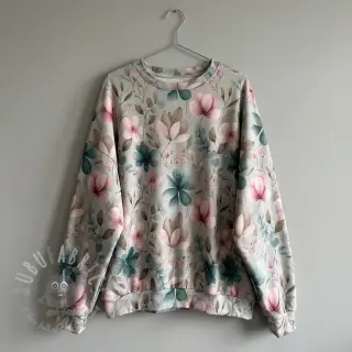 Tricot VISCOSE LYCRA HEAVY Classic flowers design C