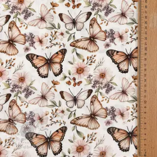 Viscose met linnen Botanic design C