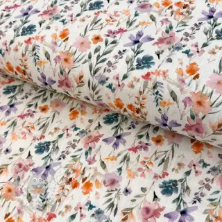 Viscose met linnen Shabby chic design D