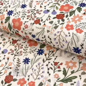 Viscose met linnen Botanic design B