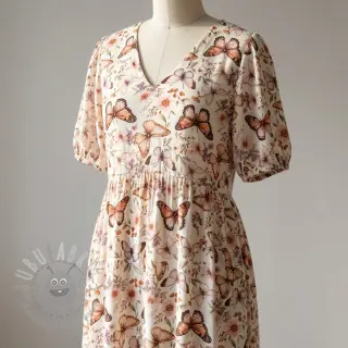 Viscose met linnen Botanic design C