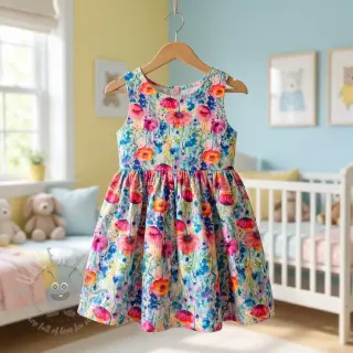 Viscose met linnen Bright and bold design C