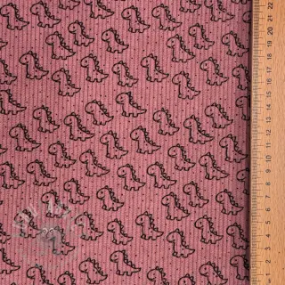 Menčester STRETCH Little dino old pink