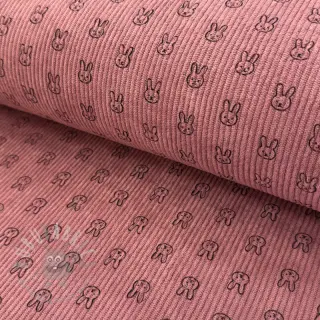 Menčester STRETCH Little bunny old pink