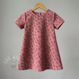 Menčester STRETCH Little dino old pink
