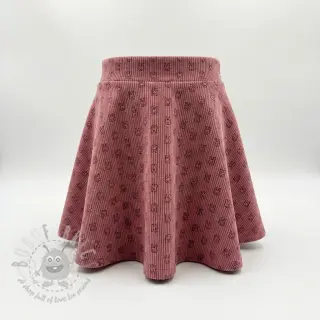 Ribfluweel STRETCH Little bunny old pink