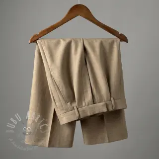 viscose met linnen SPANDEX taupe