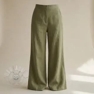 viscose met linnen SPANDEX moss green