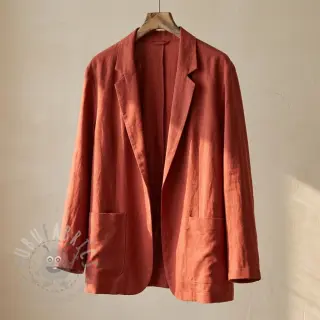 viscose met linnen SPANDEX terracotta