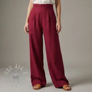 viscose met linnen SPANDEX burgundy