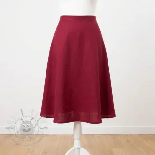 viscose met linnen SPANDEX burgundy