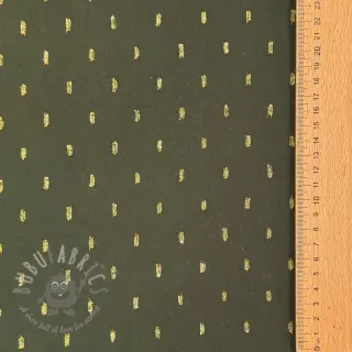 Viscose LUREX dark green