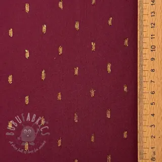 Viscose LUREX burgundy