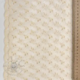 Bavlnená látka EMBROIDERY Rosemary off white