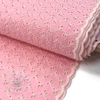 Katoenen stof EMBROIDERY Rosemary rose